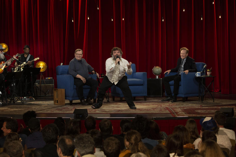 Andy Richter, Jack Black, Conan O’Brien - Credit: Conaco/TBS