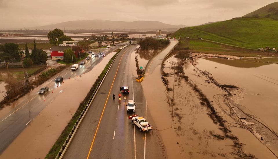 Flooding in Gilroy (AFP via Getty Images)