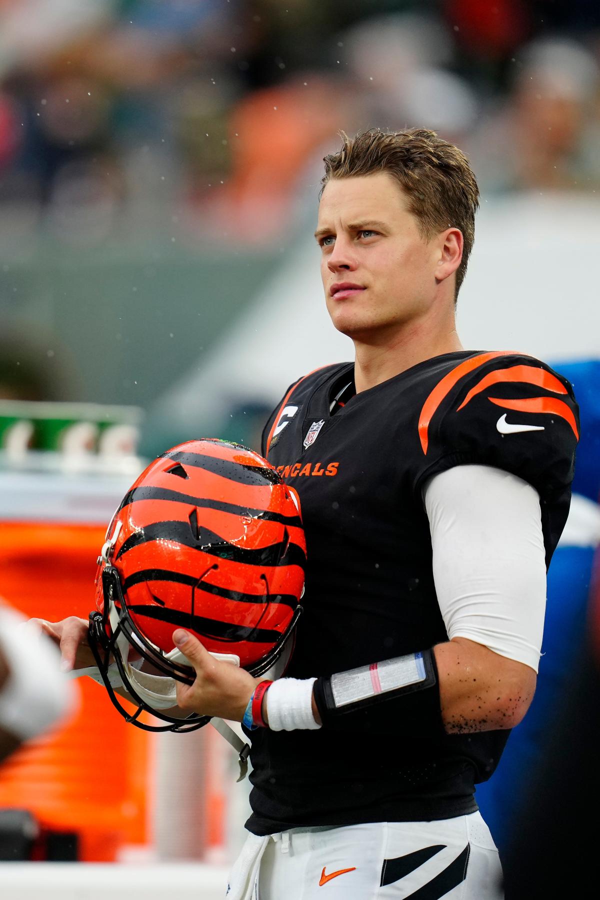 ORANGE IS THE NEW PURPLE: Photos show Joe Burrow practicing in Bengals  jersey