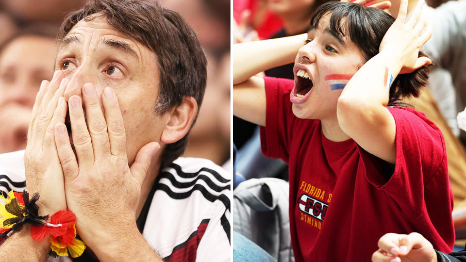 Germany and Costa Rica fans, pictured here during their clash at the World Cup.