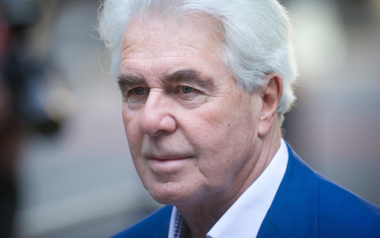 Max Clifford was serving an eight-year jail sentence for historic sex offences - Geoff Pugh