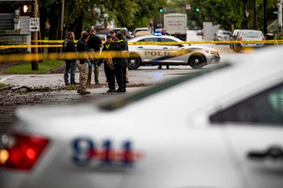 Louisville Bus Stop Shooting (ASSOCIATED PRESS)