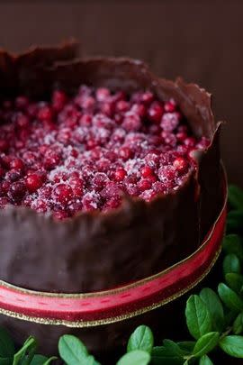 Cranberry Chocolate Cake