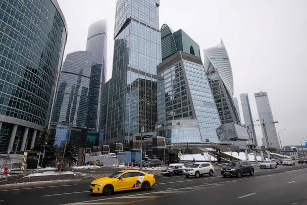 PHOTO: Russian Direct Investment Fund (RDIF) office in 'Capital City' South tower in the Moscow International Business Center, also known as Moscow City, in Moscow, Russia, on Dec. 8, 2021. (Andrey Rudakov/Bloomberg via Getty Images, FILE)