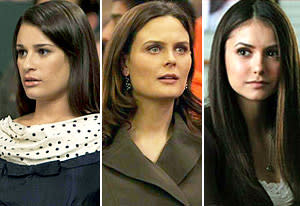 Lea Michele; Emily Deschanel; Nina Dobrev | Photo Credits: Adam Rose/Fox; Patrick McElhenney/Fox; Quantrell D. Colbert/The CW