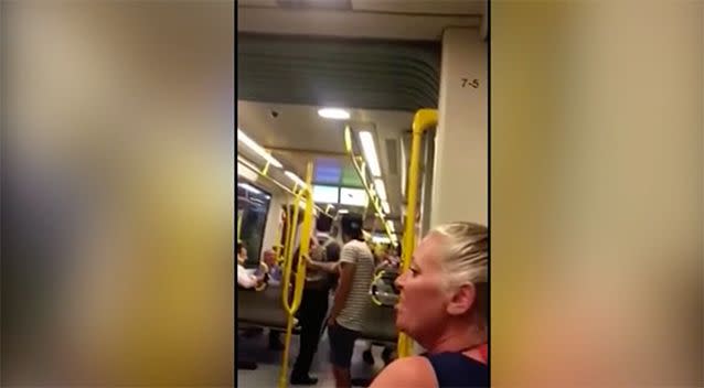 The blonde woman on the Gold Coast tram told an Asian passenger to 