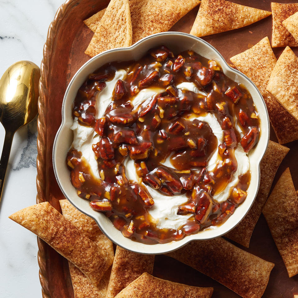 Pecan Pie Dip with Crunchy Pie-Crust Dippers