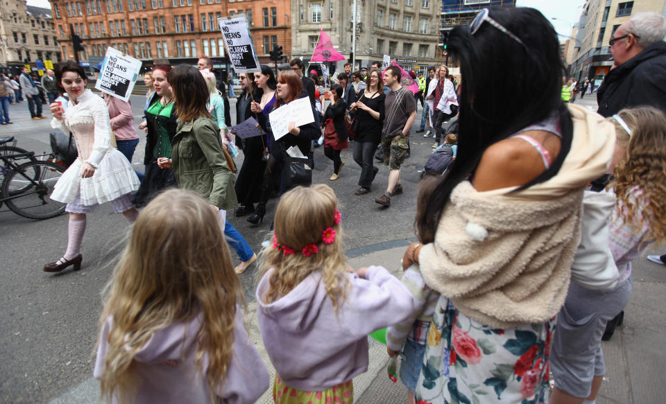 People March As The Slutwalk Arrives In Scotland