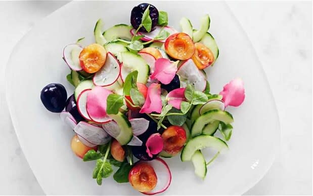 Cucumber, radish and cherry salad  - Yuki Sugiura