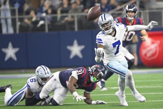 Dallas Cowboys cornerback Trevon Diggs (7) in coverage during an