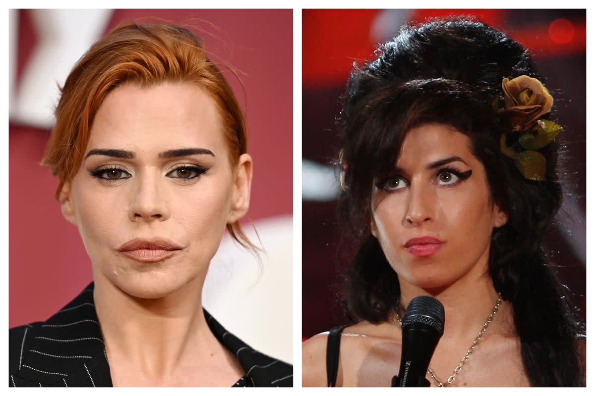 Billie Piper (L) and Amy Winehouse (R) (Getty)