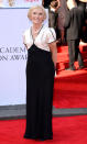 Mary looked elegant in a floor-length monochrome dress at the 2014 BAFTAs. [Photo: Getty]