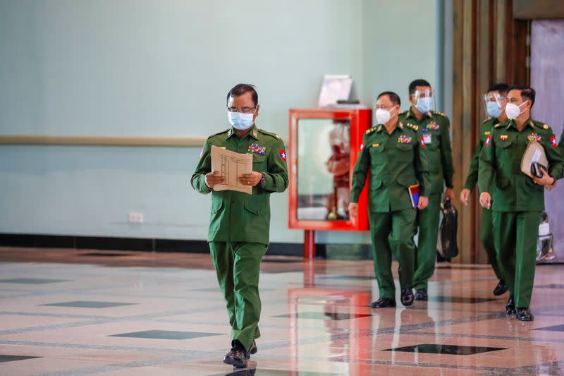 News conference ahead of new parliament term and formation of new government in Naypyitaw