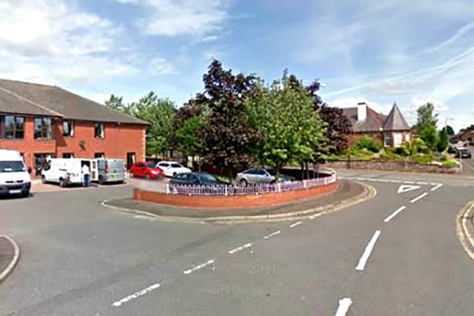 The toddler was struck in Charnwood Place, Dumfiries, on Friday. (Google Maps)