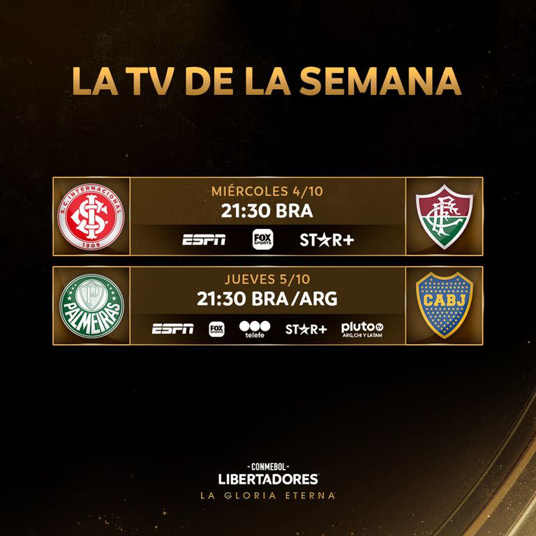 Así se juegan las semifinales de vuelta de la Copa Libertadores 2023, que se define el 4 de noviembre
