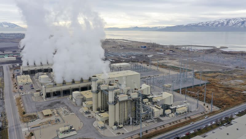 The Lake Side Power natural gas plant is pictured near Utah Lake in Vineyard on Jan. 13, 2022. Nine out of 10 Utah households rely on natural gas for heating, the most of any in the nation.