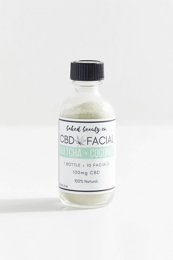 This clay face mask features 100 mg of CBD, matcha and coconut milk. It can be mixed with water or yogurt for a hydrating treatment. <strong><a href="https://fave.co/2F35fus" target="_blank" rel="noopener noreferrer">Find it for $28 at Urban Outfitters.</a></strong>
