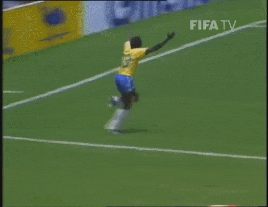 Josimar celebrates for Brazil at the World Cup in 1986