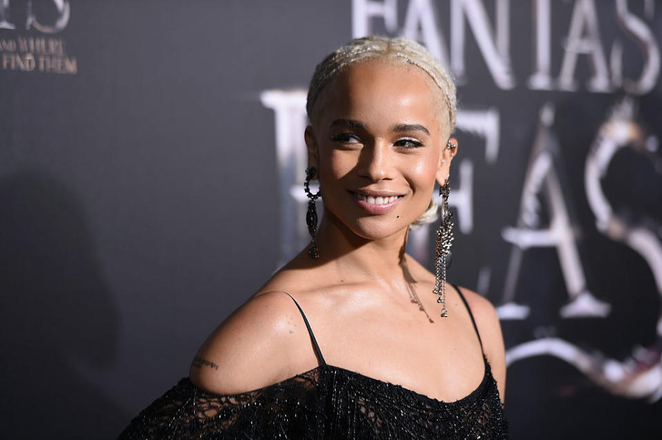 Zoe Kravitz attends the "Fantastic Beasts And Where To Find Them" World Premiere