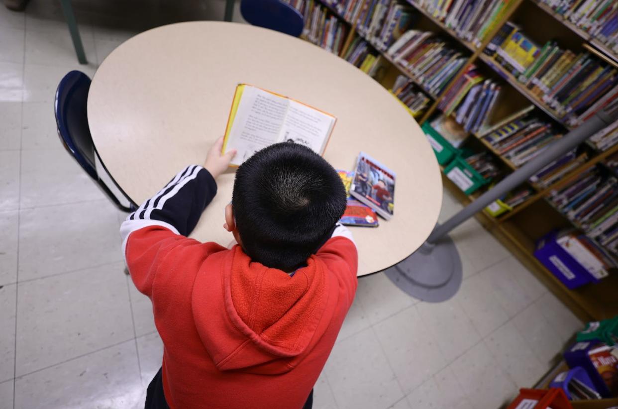 Book-banning campaigns often misrepresent how young readers consume and process literature. <a href="https://www.gettyimages.com/detail/news-photo/student-in-the-library-reads-a-book-after-receiving-candy-news-photo/1368287184?adppopup=true" rel="nofollow noopener" target="_blank" data-ylk="slk:Michael Loccisano/Getty Images;elm:context_link;itc:0;sec:content-canvas" class="link ">Michael Loccisano/Getty Images</a>