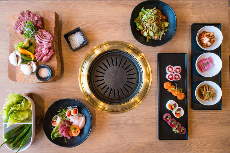 Omiza will feature special Korean barbecue tables, and many will be in use inside even during the capacity restrictions.