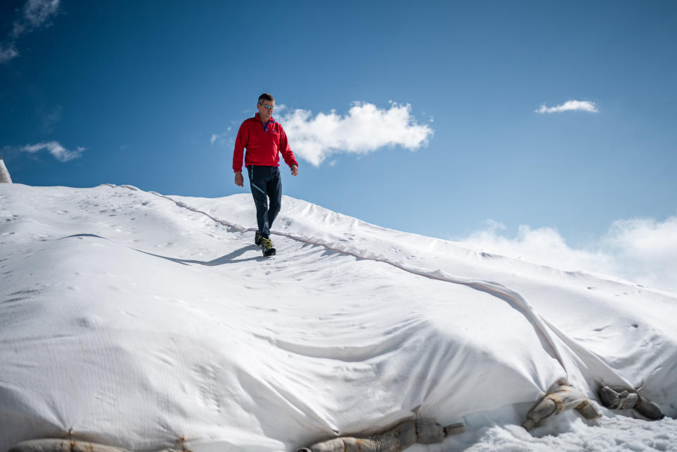 The Lenzing glacier protection project.