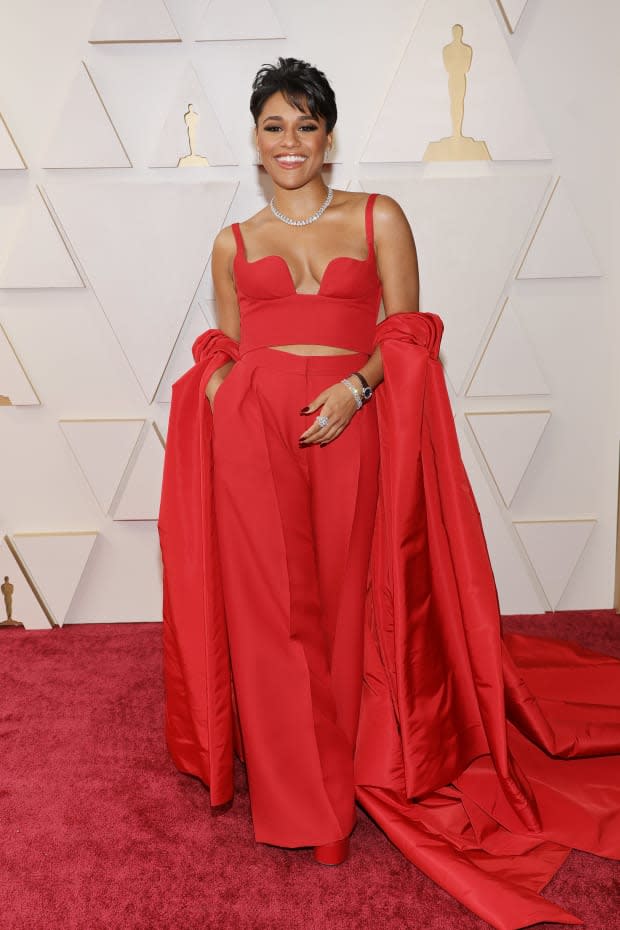 <p>Ariana DeBose in Valentino Haute Couture at the 94th Annual Academy Awards. Photo: Mike Coppola/Getty Images</p>