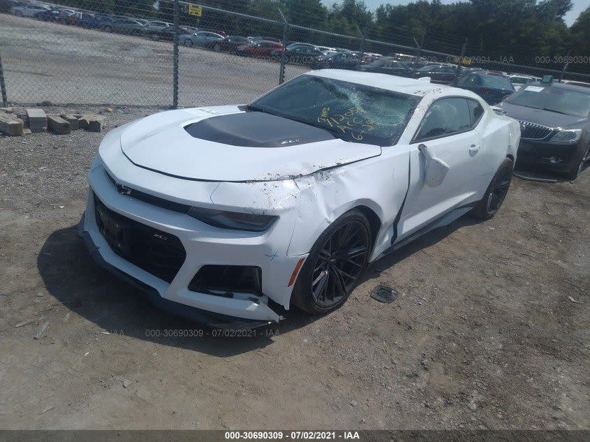 Wrecked Chevy Camaro ZL1s From The Junkyard Files