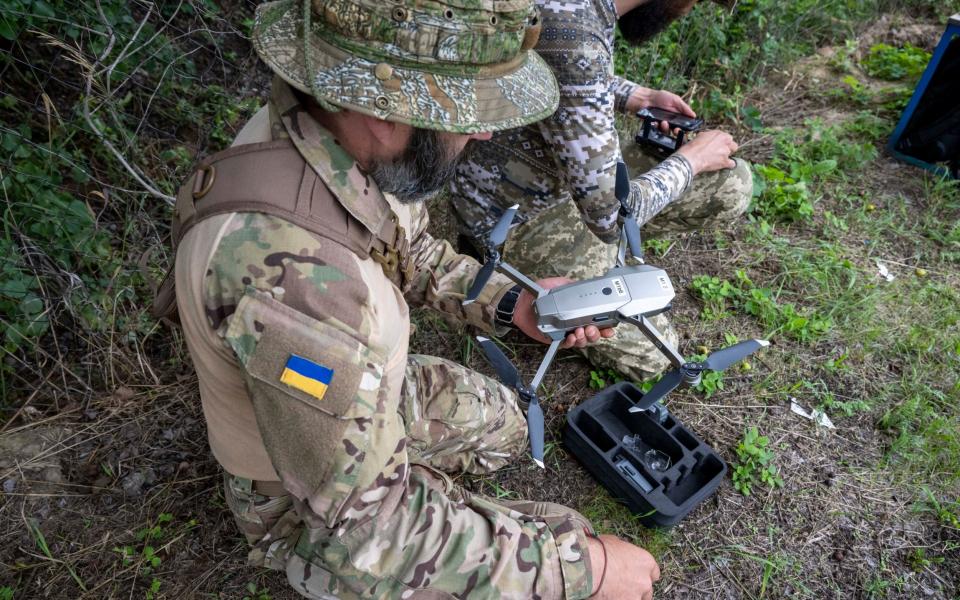 Ukraine Kyiv drone academy - Paul Grover for The Telegraph