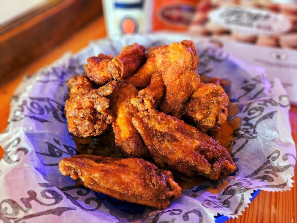 An order of "Ferg's Famous Wings" at Ferg's Sports Bar & Grill in St. Petersburg photographed July 16, 2023.