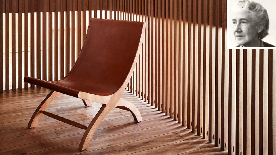 Clara Porset’s wood-and-hide Butaque chair by Luteca. - Credit: Courtesy of Archivo Clara Porset/CIDI/FA/UNAM/Mexa Design