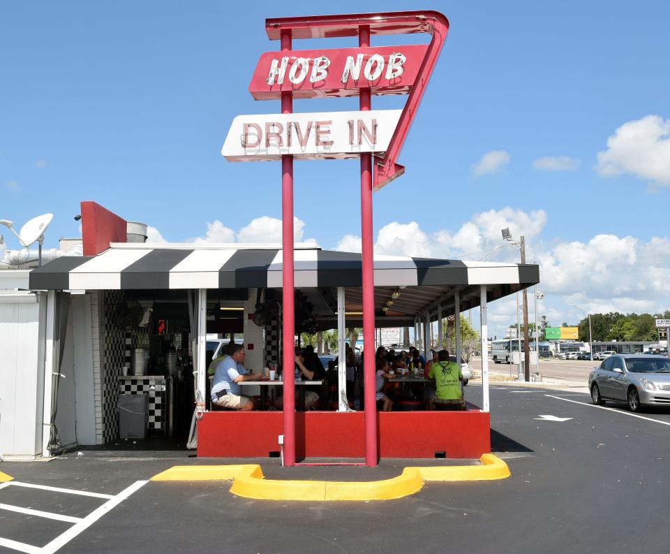 Hob Nob Drive-In photographed in 2017. It opened in 1957.