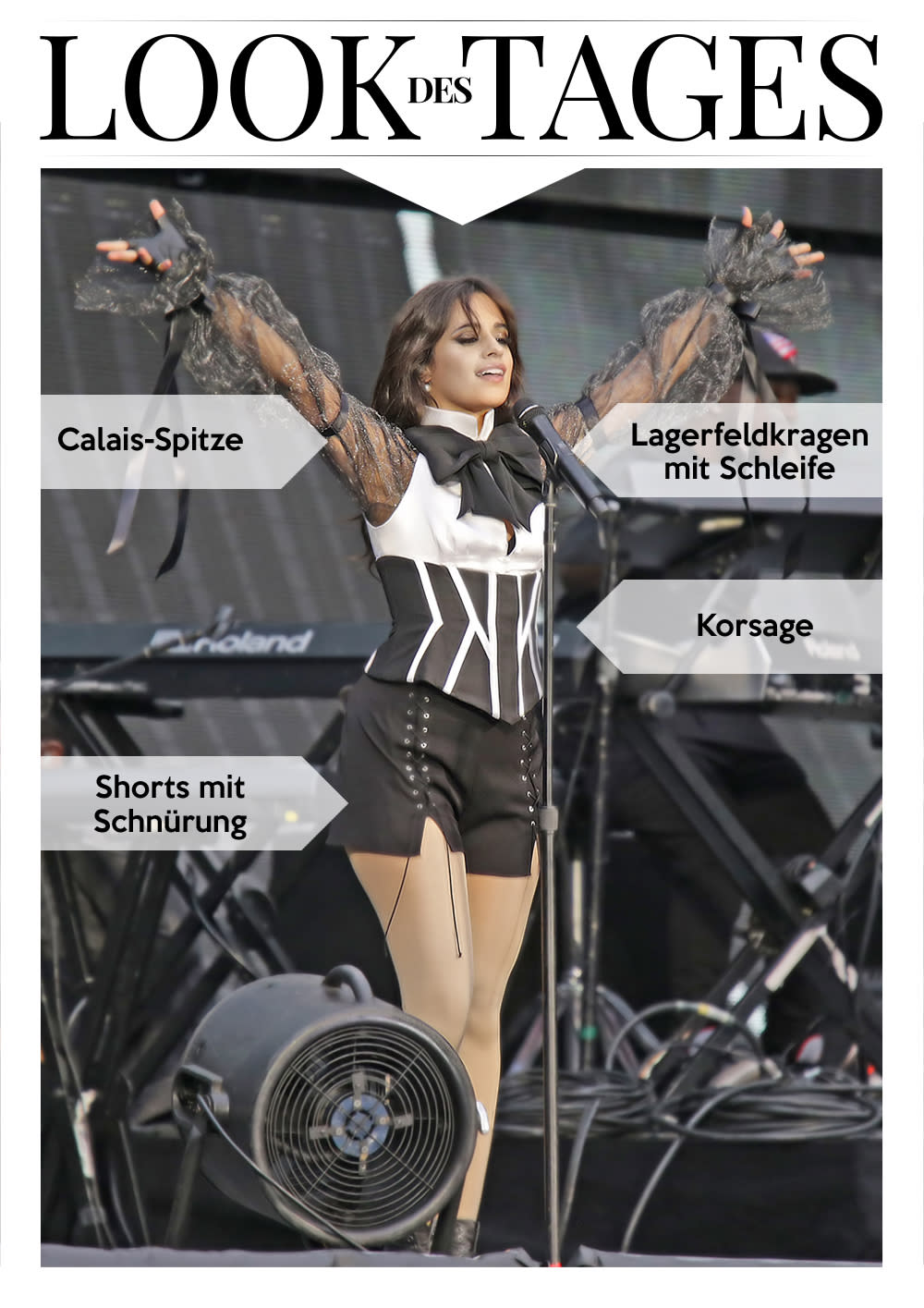 Camila Cabello rockte die Bühne in Manchester im Lagerfeld-Look. (Bild: SVR PR)