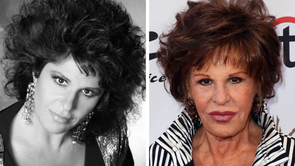 Lainie Kazan Left: 1986; Right: 2018