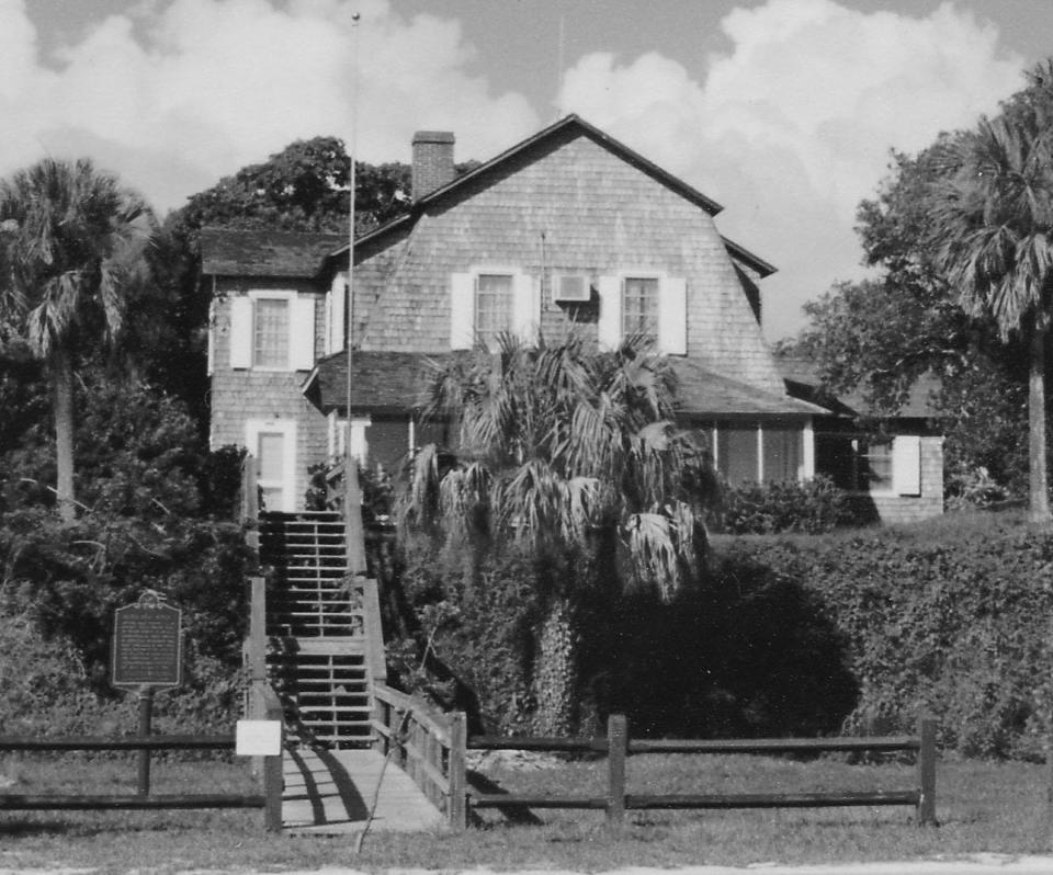 The DuBois Pioneer Home is turning 125 years old. The home, pictured here, was built in 1898 along the banks of the Jupiter Inlet by Harry DuBois as a wedding present to his new bride, Susan. The home, rests on a 20-foot-high 'midden' or shell mound thought to have been part of the Native American village of Hobe. Artifacts such as pottery found in the mound date as far back as 500 B.C. The home itself, just a half-mile from Jupiter Lighthouse and listed on the National Register of Historic Places, was built from cypress; boards were placed on a diagonal to withstand hurricanes. When it was built, the Inlet came right up to the base of the home; now DuBois Park surrounds the home and trees block most of the original view. A second story was added in the early 1900s as the Dubois family grew. Today, many of the original furnishings, artifacts and family memorabilia remain in the house, providing a fine glimpse of Florida pioneer life.