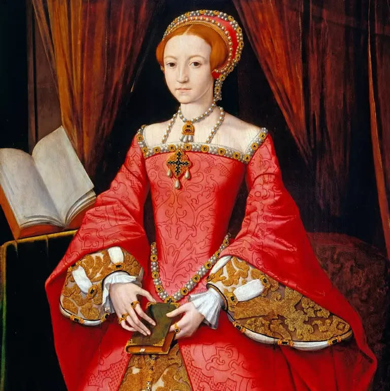 Isabel I, cuando todavía era princesa, hija de un padre que asesinó a su madre y la condenó como bastarda. (Retrato atribuido a William Scrots).