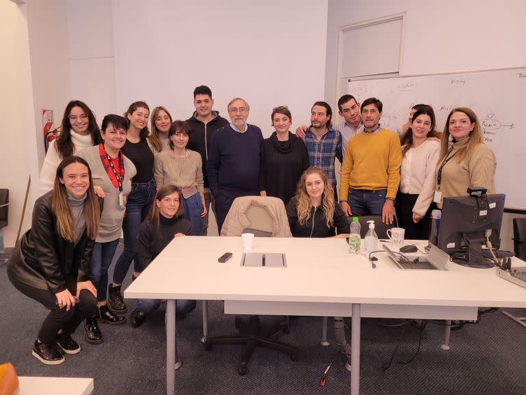 El actor Luis Brandoni brindó una conferencia de prensa en la Maestría en Periodismo LN/UTDT