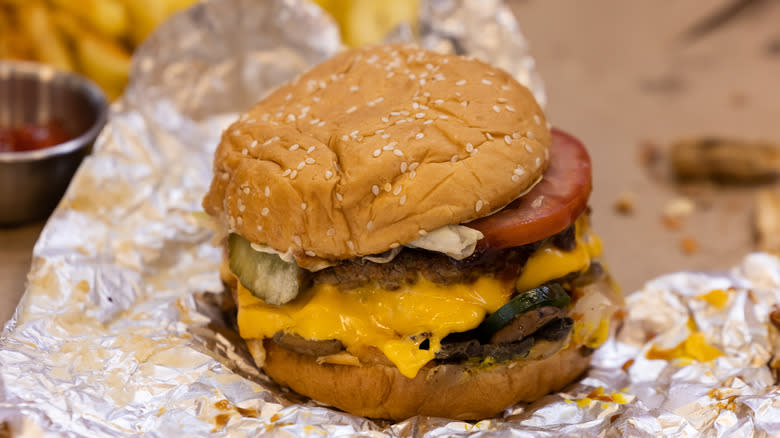 Five Guys cheeseburger