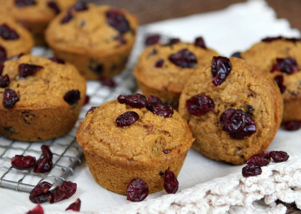<p>Lori Lange</p><p>These pumpkin-cranberry cornbread muffins are slightly sweetened, they have the texture of cornbread and the pumpkin and cranberry add an interesting flavor profile to the recipe. </p><p><strong>Get the recipe: <em><a href="https://parade.com/348492/lorilange/pumpkin-cranberry-cornbread-muffins/" rel="nofollow noopener" target="_blank" data-ylk="slk:Pumpkin-Cranberry Cornbread Muffins;elm:context_link;itc:0;sec:content-canvas" class="link ">Pumpkin-Cranberry Cornbread Muffins</a></em></strong></p>
