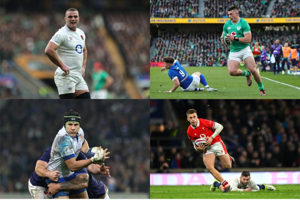 Ben Earl, Dan Sheehan, Juan Ignacio Brex and Cameron Winnett were among those to star in the Six Nations (Getty/Fotor)