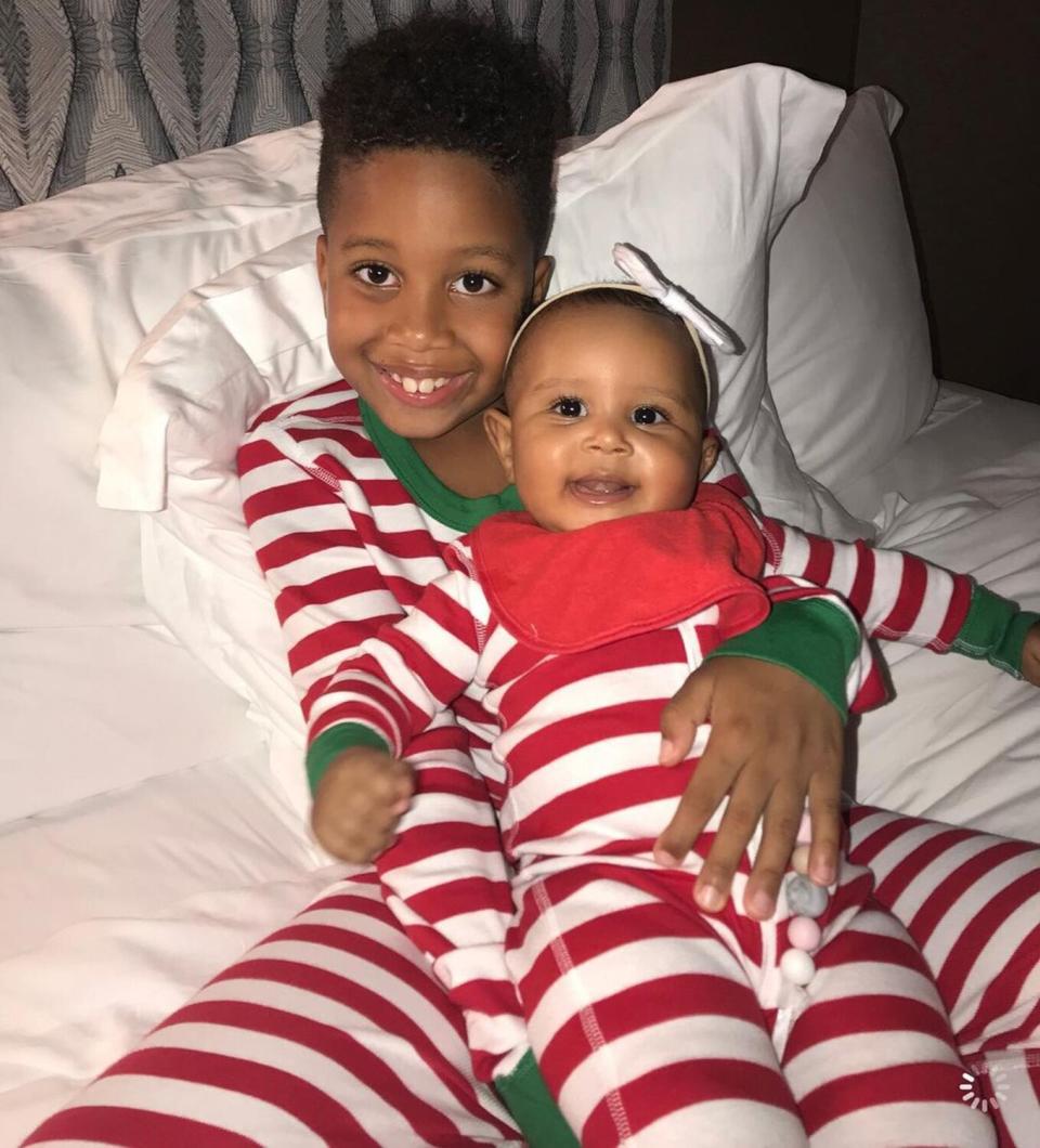 Tia Mowry family matching pajamas