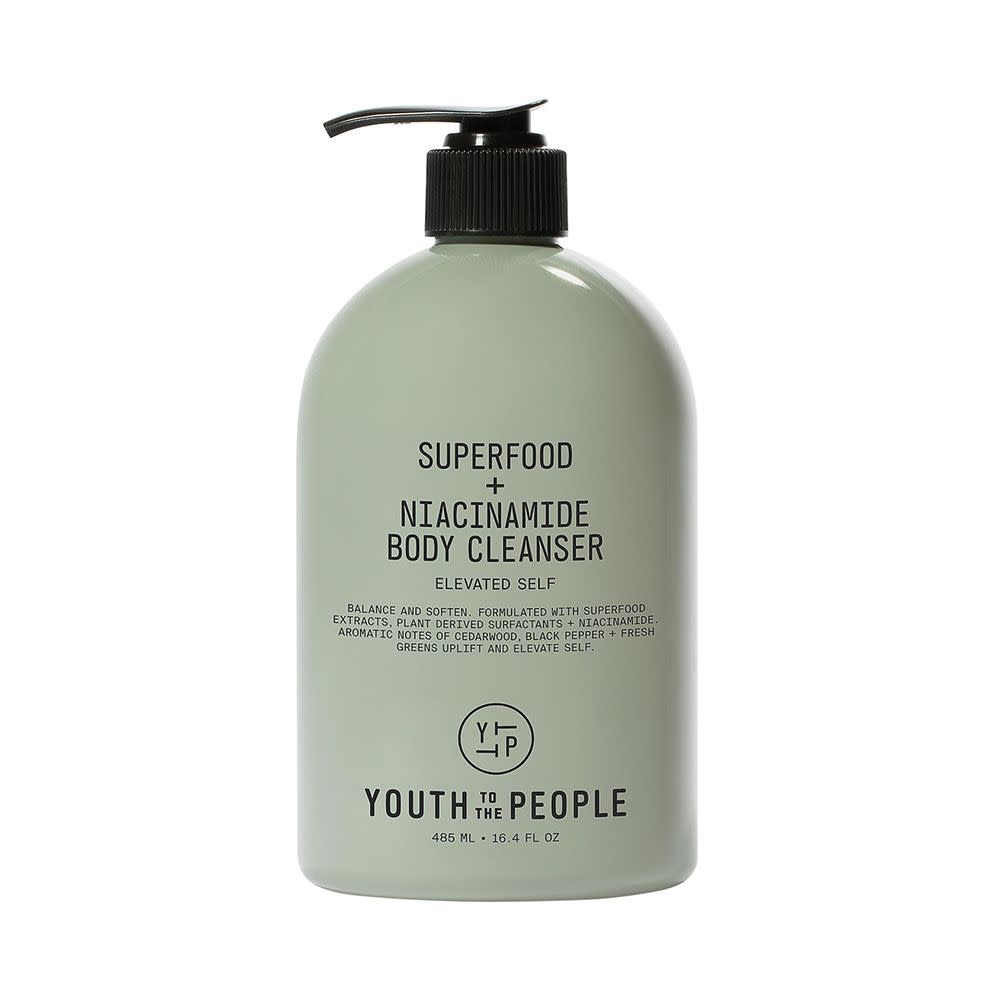 <p><a href="https://go.redirectingat.com?id=74968X1596630&url=https%3A%2F%2Fwww.sephora.com%2Fproduct%2Fyouth-to-the-people-superfood-niacinamide-body-cleanser-wash-P509278&sref=https%3A%2F%2Fwww.elle.com%2Fbeauty%2Fmakeup-skin-care%2Fg46971409%2Fbest-body-wash-for-dry-skin%2F" rel="nofollow noopener" target="_blank" data-ylk="slk:Shop Now;elm:context_link;itc:0;sec:content-canvas" class="link rapid-noclick-resp">Shop Now</a></p><p>Superfood + Niacinamide Body Cleanser with Antioxidants & Hyaluronic Acid </p><p>sephora.com</p><p>$39.00</p><span class="copyright">Courtesy of the brands</span>