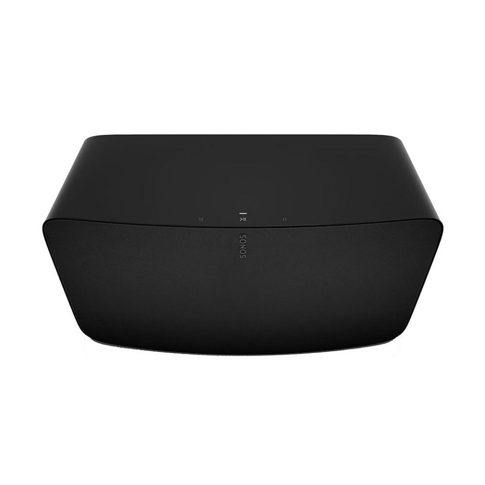 <p><strong>Sonos</strong></p><p>sonos.com</p><p><strong>$549.00</strong></p><p><a href="https://go.redirectingat.com?id=74968X1596630&url=https%3A%2F%2Fwww.sonos.com%2Fen-us%2Fshop%2Ffive&sref=https%3A%2F%2Fwww.bestproducts.com%2Ftech%2Felectronics%2Fg34374775%2Fbest-sonos-speaker%2F" rel="nofollow noopener" target="_blank" data-ylk="slk:Shop Now;elm:context_link;itc:0;sec:content-canvas" class="link ">Shop Now</a></p><p>The Sonos Five is a larger, more capable Sonos speaker that operates on its own or paired with other Sonos speakers. The speaker has six Class-D digital amplifiers, a trio of tweeters, and three mid-woofers. It delivers a much fuller sound than the Sonos One, but it costs twice as much.<br></p><p>The Five sounds stellar across a wide variety of music genres and has a strong, punchy bass that’s more impressive than every other speaker in Sonos’ lineup — with the exception of the subwoofer, of course! It also has more inputs on its backside and you can even connect a turntable directly to it. However, this speaker does <em>not</em> have a microphone for voice control.</p><p>If you want the most immersive home theater Sonos setup, pair two of them together and use them for your rear speakers in conjunction with a Sonos soundbar and subwoofer.</p>