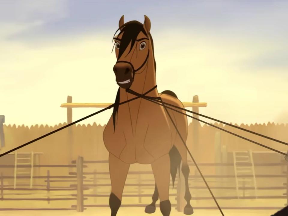 Spirit the mustang in "Spirit: Stallion of the Cimarron" (2002).