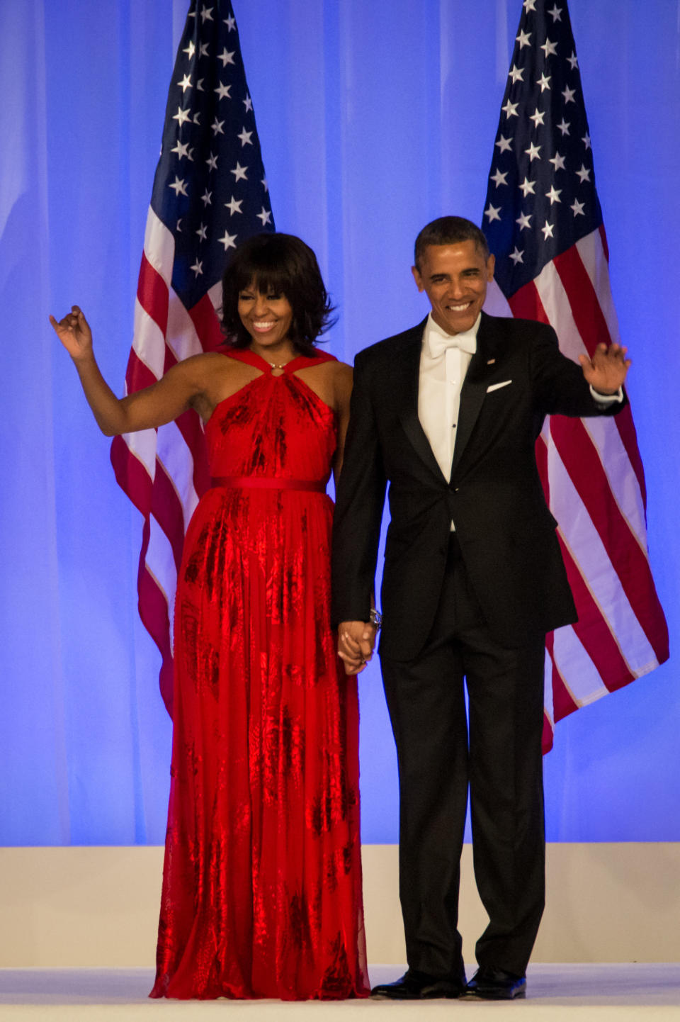 The former&nbsp;FLOTUS chose to wear another Jason Wu design for the inaugural ball that kicked off her husband's second term in 2013. The gown is now also a part of the National Museum of American History.