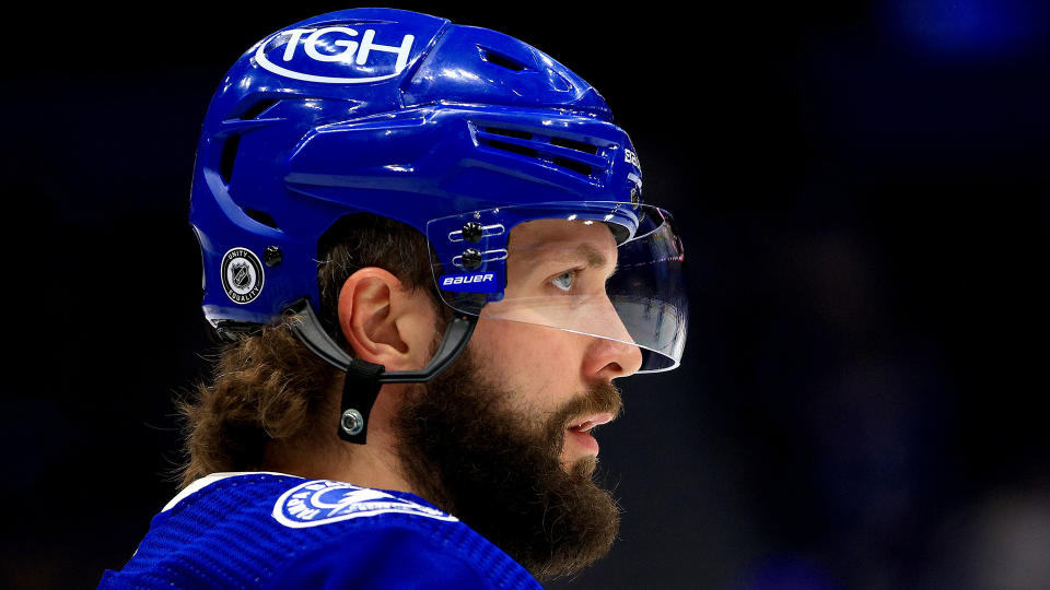 Nikita Kucherov is going to miss some time with an injury. (Photo by Mike Ehrmann/Getty Images)