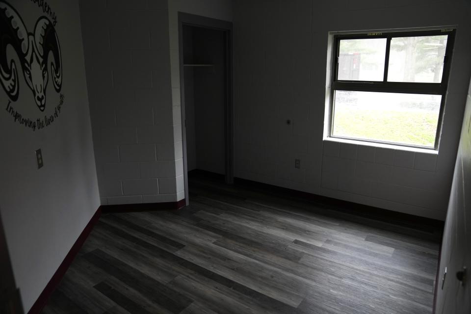 View of one of the renovated residential spaces for at-risk youth on the campus of Hillcrest School, pictured, Tuesday, March 5, 2024, in Springfield Township. The onetime residential program for at-risk youth was closed last year. Hamilton County Juvenile Court wants to re-open the facility, which had been run by a nonprofit and fallen into disrepair.