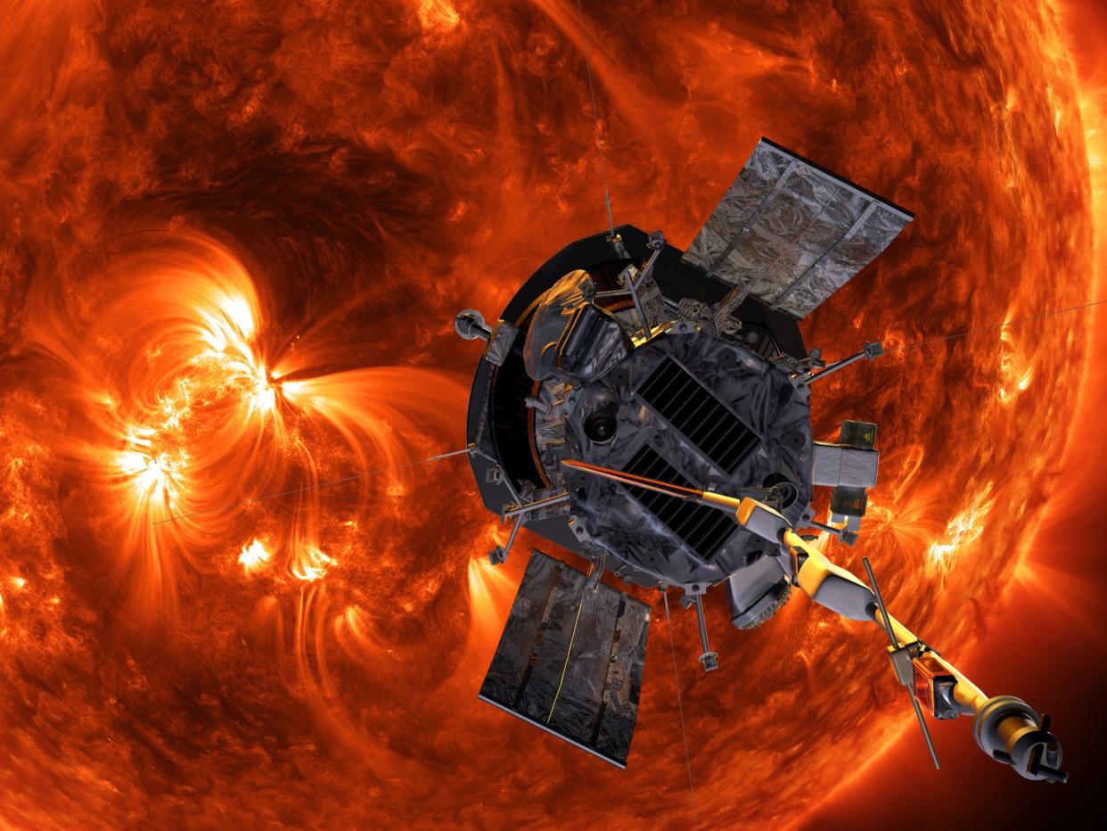 nasa parker solar probe plus sun mission illustration