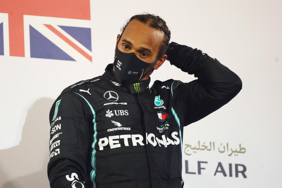 Lewis Hamilton has tested positive for coronavirus and will miss the Sakhir Grand Prix (Getty)