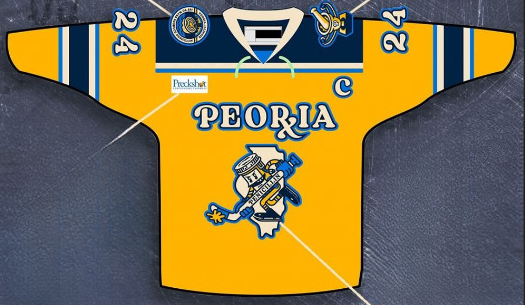 The Peoria Rivermen will re-brand as the Peoria Penicillin for one game in March.